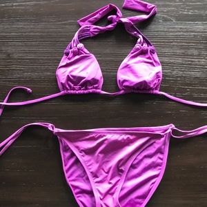 Becca swimsuit bikini purple size S